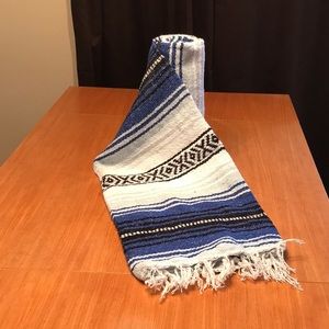 Lite & dark blue Yoga/beach blanket wrap